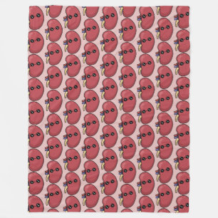 Cute Kidney - Human Biology Fleece Blanket