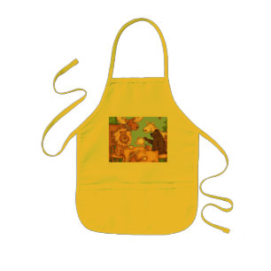 Cute Kids Apron 'Christmas Time Tea for Two'