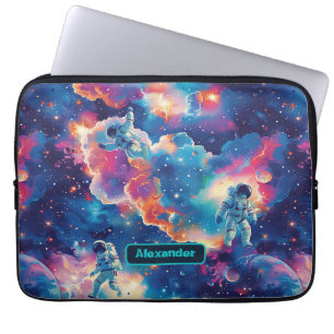 Cute Kids Astronaut Custom Laptop Sleeve