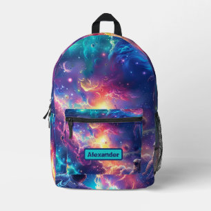 Cute Kids Astronaut Custom Printed Backpack