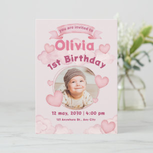 Cute kids birthday  invitation
