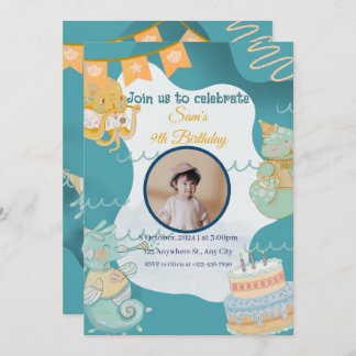 Cute Kids Birthday Invitation