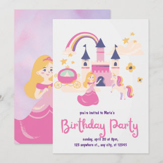 cute kids birthday party Invitation
