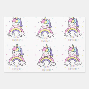 Cute Kids Birthday Wrapping Paper Collection