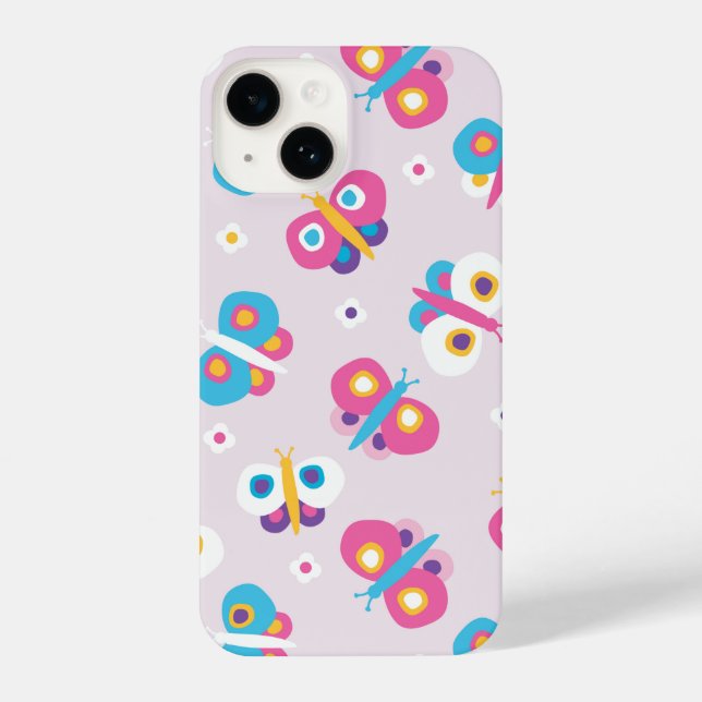 Cute kids butterfly pattern iPhone case (Back)