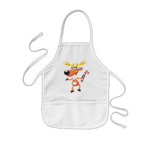 Cute Kids Christmas Apron for Cookie Baking