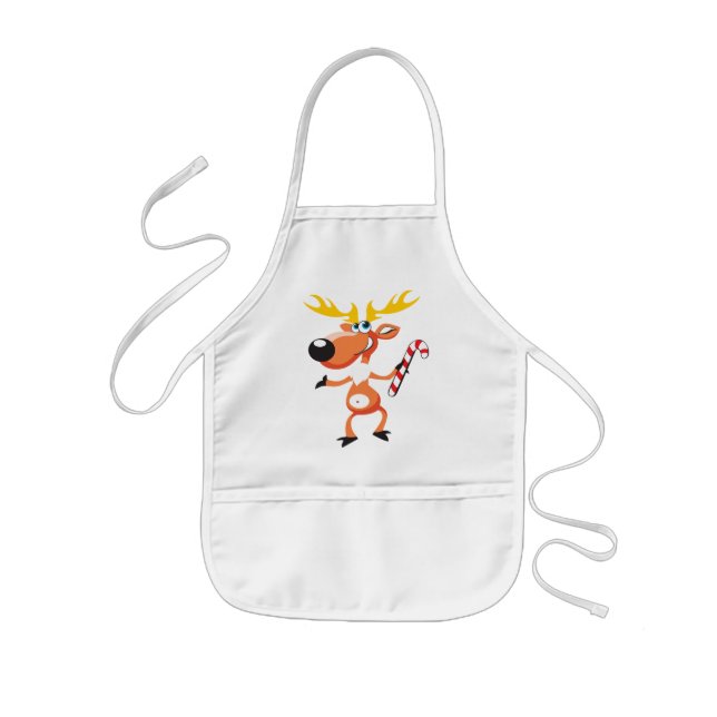 Cute Kids Christmas Apron for Cookie Baking (Front)
