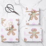 Cute Kids Christmas Gingerbread Cookie Pattern Wrapping Paper Sheet<br><div class="desc">Cute Kids Christmas Gingerbread Cookie Pattern Wrapping Paper Sheets. Celebrate in super sweet style this festive season with this adorable Christmas gingerbread wrapping paper. Painted in pretty pastel digital watercolours this fun holiday gift wrap is sure to add the perfect finishing touch to your little one's gifts this Christmas! This...</div>