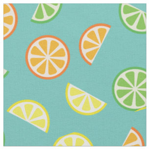 Cute Kids Citrus Fruit Baby Nursery Lemon Lime Fabric