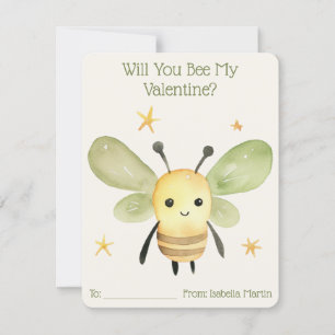 Cute Kids Classroom Will You Be My Valentine Holiday Card