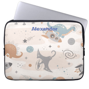Cute Kids Dinosaur Custom Laptop Sleeve