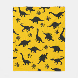 Cute kids dinosaurs pattern Colorful dinosaurs on Fleece Blanket