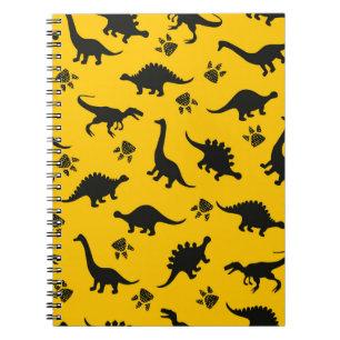 Cute kids dinosaurs pattern Colourful dinosaurs on Notebook