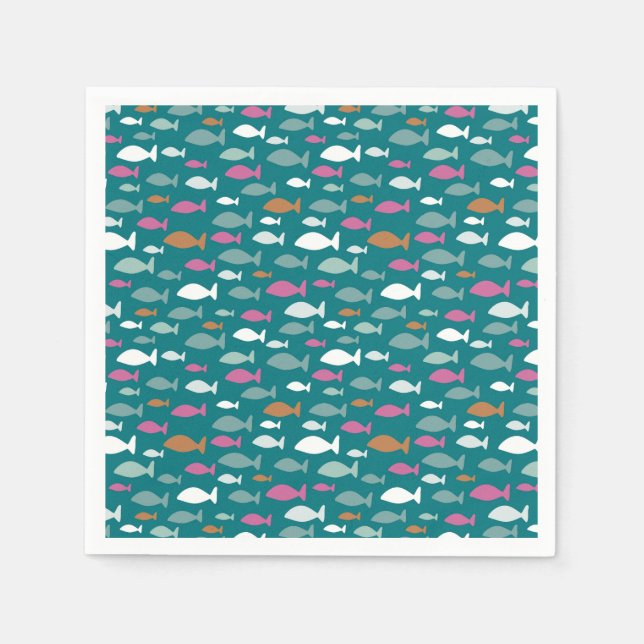 Cute kids fish pattern napkin (Front)