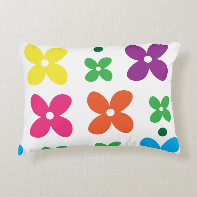 Cute Kid's Floral Decorative Cushion (Front)