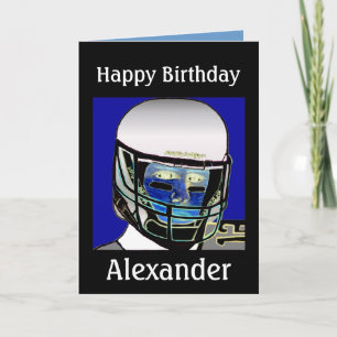 Cute Kids Football Personalised Birthday Card