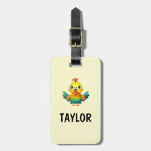 Cute Kids Fun Personalised Colourful Bag Backpack Luggage Tag