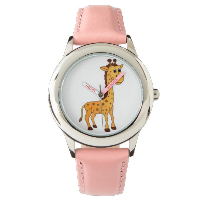 Cute Kids Giraffe Design Watch (Front)