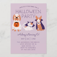Cute Kids Halloween Birthday Party