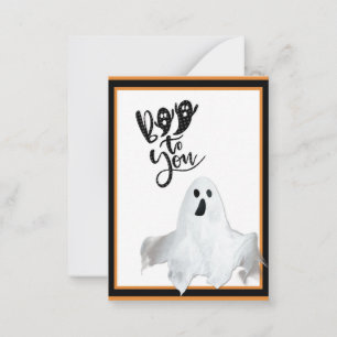 Cute Kids Halloween Boo to You Ghost Card