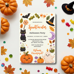 Cute Kids Halloween Costume Party Invitation