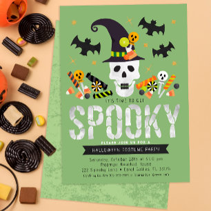 Cute Kids Halloween Costume Party Invitation