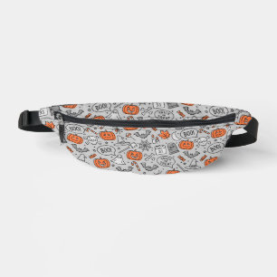 Cute Kids Halloween Doodle Pattern Bum Bags