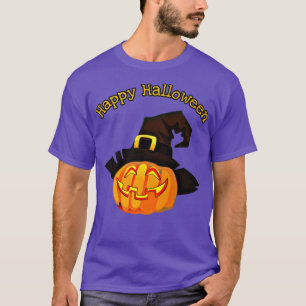 Cute kids Happy Halloween witch pumpkin holiday no T-Shirt