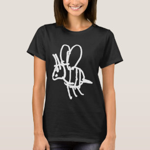 Cute Kids Honey Bee Nature save the bees Hand dra T-Shirt