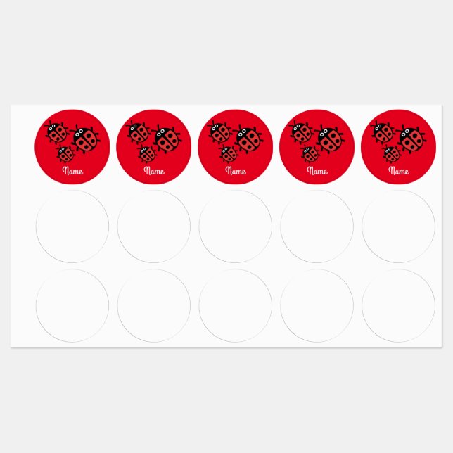 Cute Kids ladybird Family (Sheet)