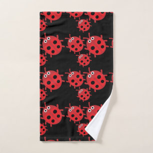 Cute Kids ladybird Family Bath Towel Set