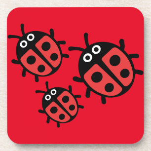 Cute Kids ladybird Family Coaster