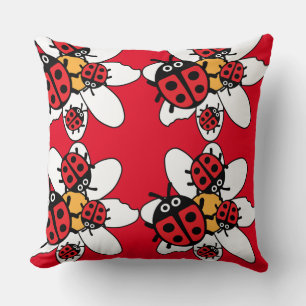 Cute Kids ladybird Family Cushion