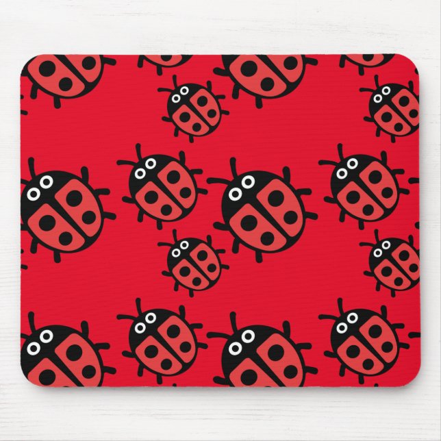 Cute Kids ladybird Family   Mouse Mat (Front)