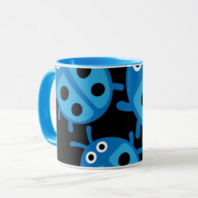 Cute Kids ladybird Family    Mug (Front Left)