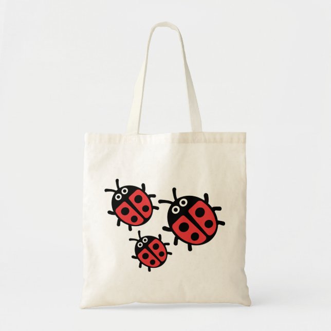 Cute Kids ladybird Family Tote Bag (Front)