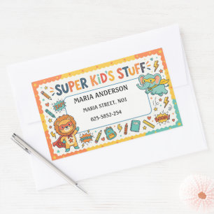 Cute Kids Name Labels : If Found Return 