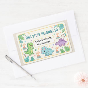 Cute Kids Name Labels : This Staff Belongs To