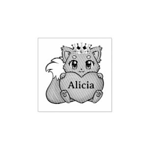 Cute Kids Name Rubber Stamp