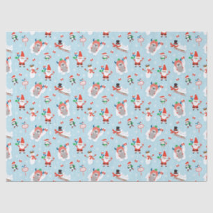 Cute Kids North Pole Christmas Tissue Paper