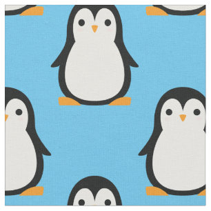 Cute Kids Penguin Cartoon Baby Nursery Fabric