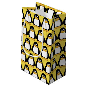 Cute Kids Penquin Animal Zoo Birthday Party Small Gift Bag