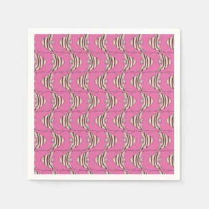 Cute kids pink fish pattern napkin