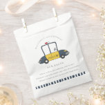 Cute Kids Police Car Any Age Birthday Fun Facts Favour Bags<br><div class="desc">A Cute Boys Police Car Theme Birthday Collection.- it's a Simple Minimal cute Illustration of police car- elegant navy yellow and red in colour. Perfect for your little ones birthday party. It’s very easy to customise, with your personal details. If you need any other matching product or customisation, kindly message...</div>