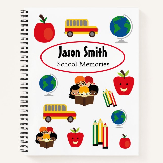 Cute Kids School Notebook (Front)