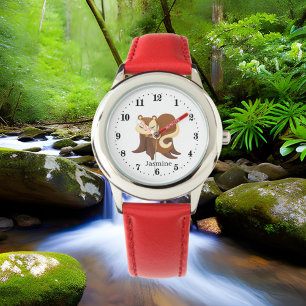 cute kids squirrel lovers add name watch