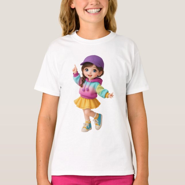 Cute Kids T-Shirt Design  (Front)
