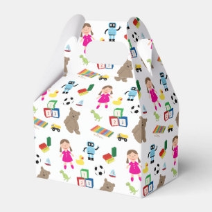 Cute Kids Toys Pattern Favour Box
