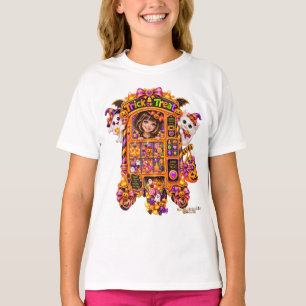 Cute Kids Trick or Treat Candy Machine Halloween T-Shirt