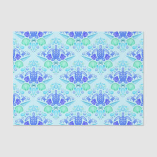 Cute Kids Tropical Blue Ocean Sea Turtle Tissue Paper